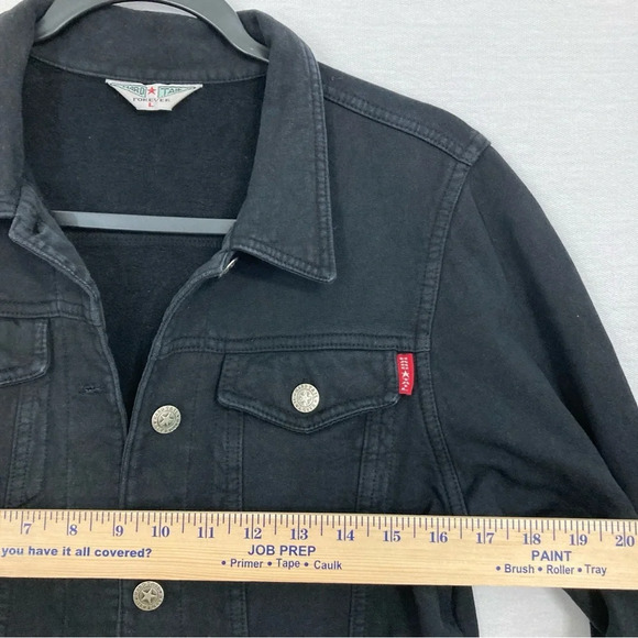 Hard Tail Black Button Denim Jacket size Medium - Picture 4 of 10